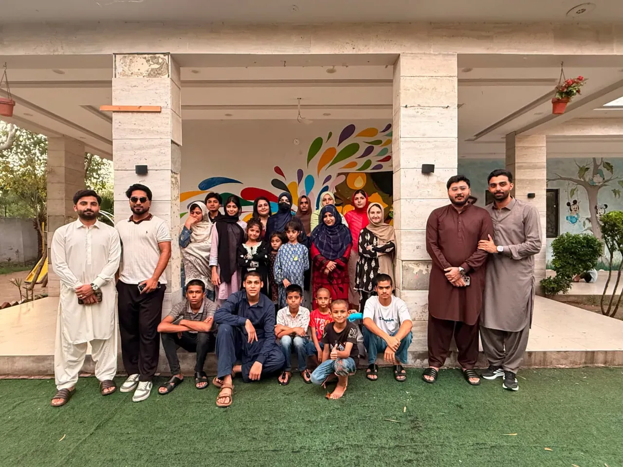 The Zaviah team with the children of Tahafuz Manzil Foster Home in Lahore