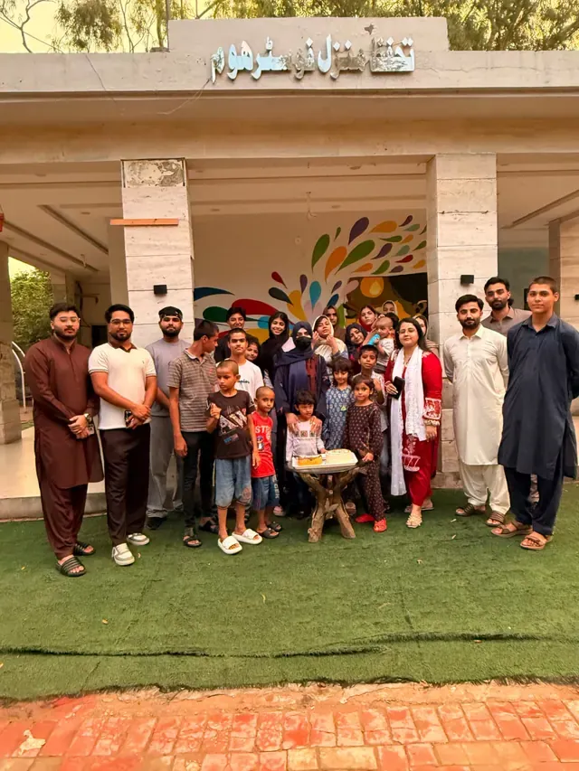 Zaviah team and children at Tahafuz Manzil Foster Home celebrating one year of impact, photo 8 of 22